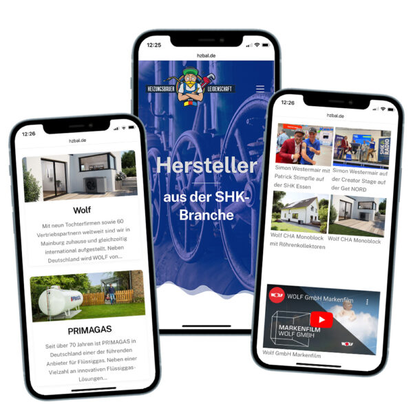 HZBAL Hersteller Microsite